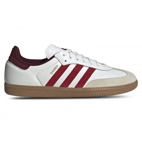 Кроссы adidas Samba OG White Better Scarlet Shadow Red - мужская сетка размеров
