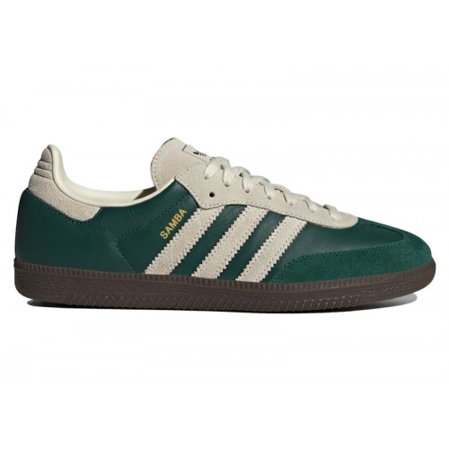 Кроссы adidas Samba OG Collegiate Green Cream White - мужская сетка размеров