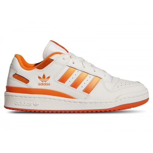 Кроссы adidas Forum Low CL White Real Gold Orange - мужская сетка размеров