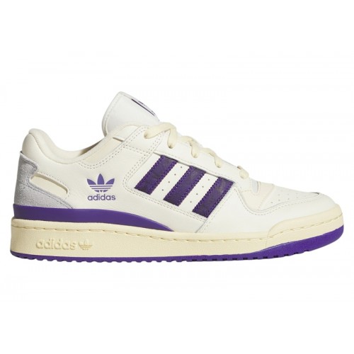 adidas Forum Low CL Cream White Collegiate Purple Warm Vanilla - мужская сетка размеров