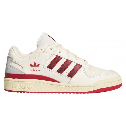adidas Forum Low CL Cream White Team Power Red 2 Warm Vanilla - мужская сетка размеров
