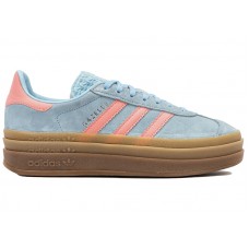 Подростковые кроссовки adidas Gazelle Bold Baby Blue Pink (Kids)