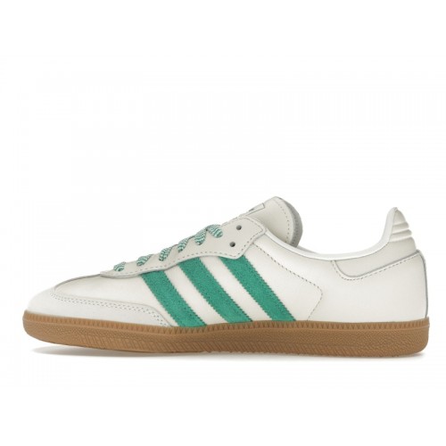 Кроссы adidas Samba Off White Court Green (W) - женская сетка размеров