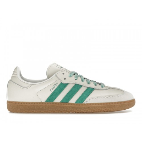 Кроссы adidas Samba Off White Court Green (W) - женская сетка размеров