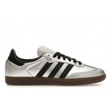 Женские кроссовки adidas Samba OG Silver Metallic Black Gum (W)