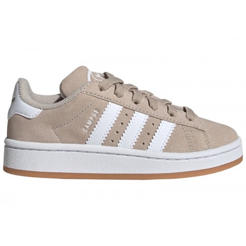 adidas Campus 00s Camp Wonder Beige Cloud White Gum (PS) - детская сетка размеров