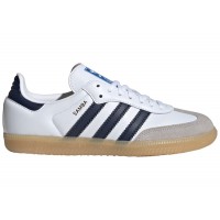 Подростковые кроссовки adidas Samba OG Cloud White Collegiate Navy Gum (GS)