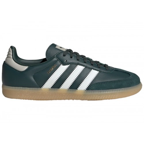 Кроссы adidas Samba OG Mineral Green Off White Putty Grey (GS) - подростковая сетка размеров