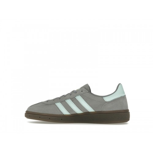 Кроссы adidas Handball Spezial Grey Clear Mint Gum (GS) - подростковая сетка размеров