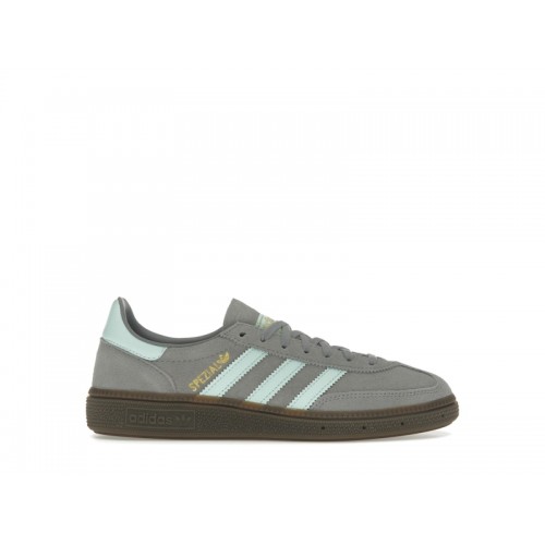 Кроссы adidas Handball Spezial Grey Clear Mint Gum (GS) - подростковая сетка размеров