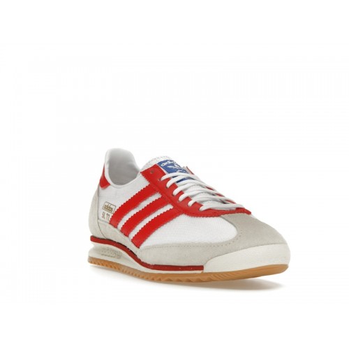 Кроссы adidas SL 72 OG Cloud White Better Scarlet (W) - женская сетка размеров