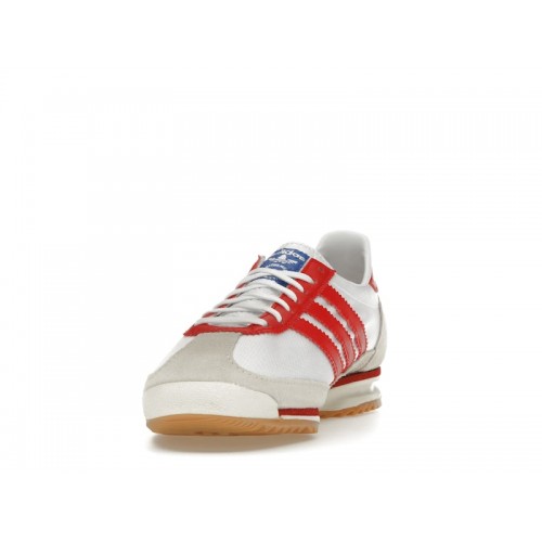 Кроссы adidas SL 72 OG Cloud White Better Scarlet (W) - женская сетка размеров