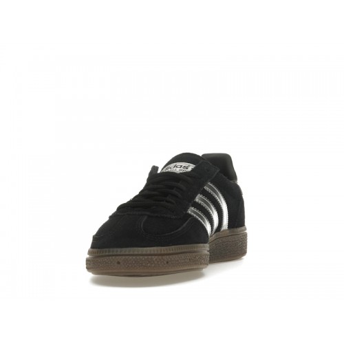Кроссы adidas Handball Spezial Core Black Silver Metallic - мужская сетка размеров