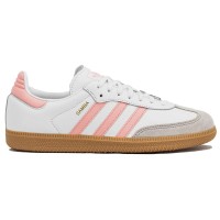 Подростковые adidas Samba OG White Coral Pink (GS)