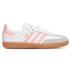 Детские кроссовки adidas Samba OG Cloud White Semi Pink Spark Gum (PS)