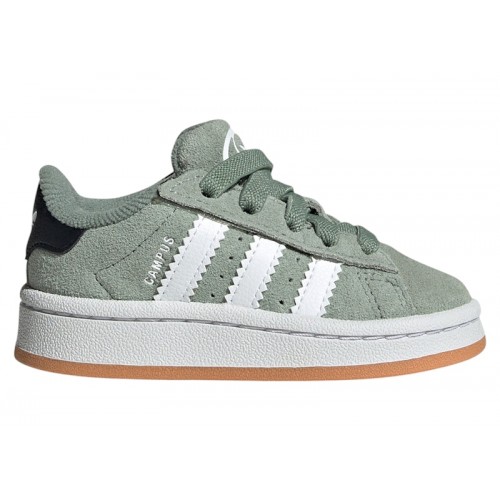 adidas Campus 00s Comfort Closure Silver Green Cloud White Gum (TD) - детская сетка размеров
