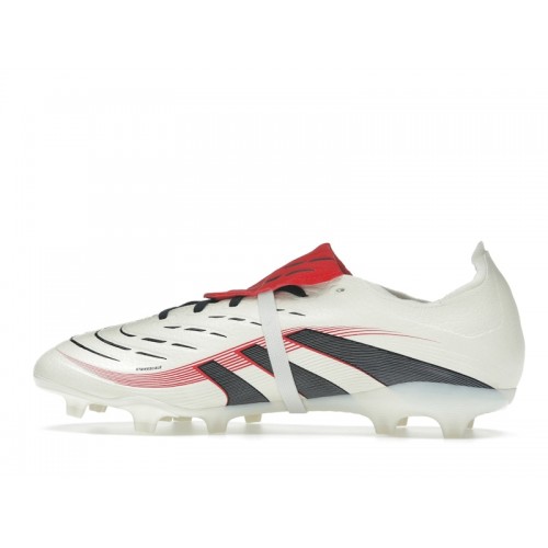 adidas Predator League Fold-Over Tongue FG/MG Off White Core Black Pure Ruby - мужская сетка размеров adidas Predator League Fold-Over Tongue FG/MG Off White Core Black Pure Ruby - мужская сетка размеров