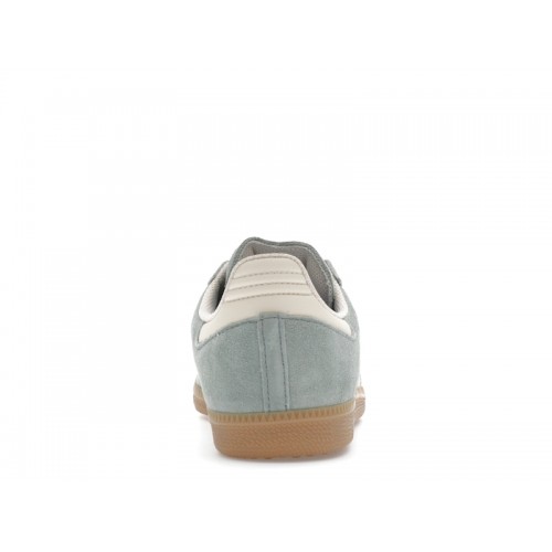 Кроссы adidas Samba Silver Green Wonder White - мужская сетка размеров