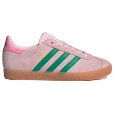 Подростковые adidas Gazelle Clear Pink Court Green (GS)