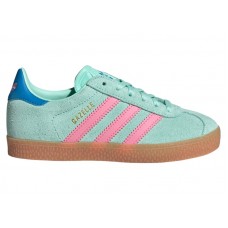 Детские adidas Gazelle Clear Mint Bliss Pink Bright Blue (PS)