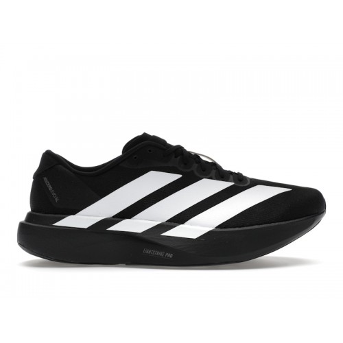 Кроссы adidas Adizero Evo SL Black White - мужская сетка размеров