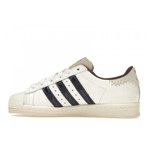 Кроссы adidas Superstar Wales Bonner White Croc - мужская сетка размеров