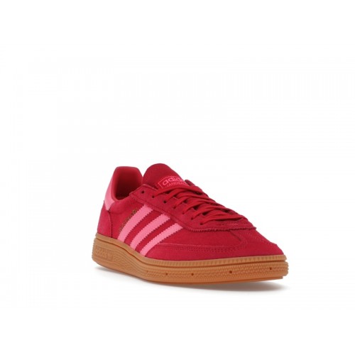 adidas Handball Spezial Ruby Red Lucid Pink Gum (GS) - подростковая сетка размеров