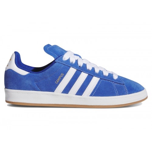 adidas Campus ADV Royal Blue Cloud White Gold Metallic - мужская сетка размеров