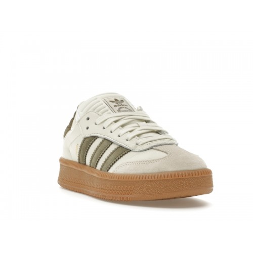 Кроссы adidas Samba XLG Ivory Olive Strata - мужская сетка размеров