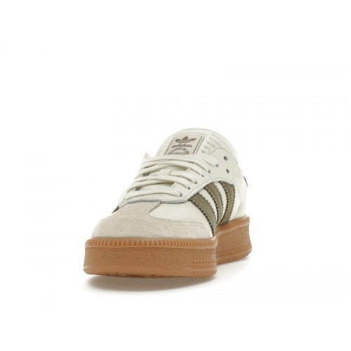 Кроссы adidas Samba XLG Ivory Olive Strata - мужская сетка размеров