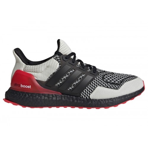 adidas Ultra Boost 1.0 Crystal White Core Black Better Scarlet - мужская сетка размеров