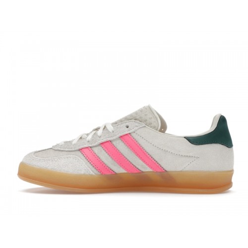 adidas Gazelle Indoor White Off White Lucid Pink (W) - женская сетка размеров