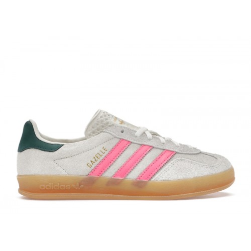 adidas Gazelle Indoor White Off White Lucid Pink (W) - женская сетка размеров