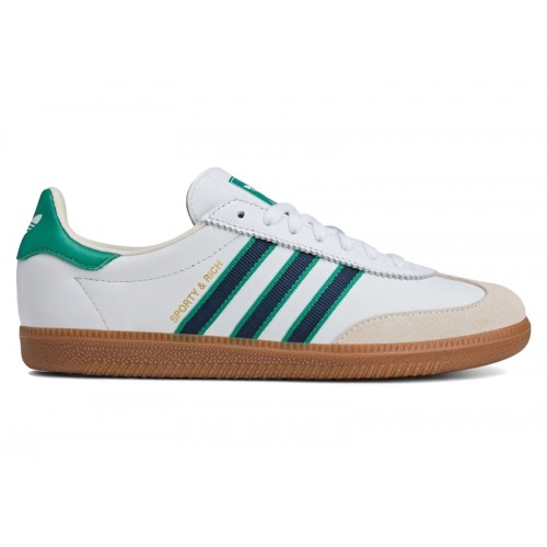 Кроссы adidas AS 250 Sporty & Rich Footwear White Green - мужская сетка размеров