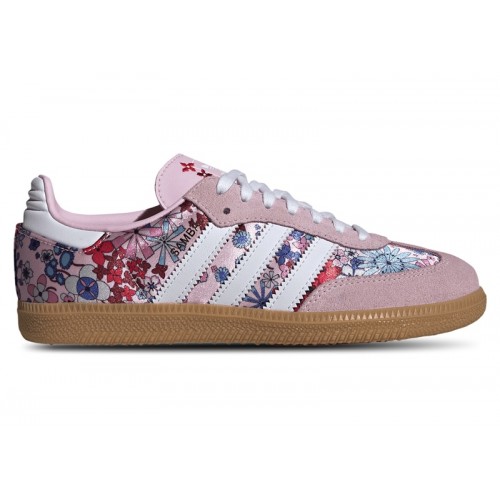 adidas Samba OG Liberty London Clear Pink Floral (GS) - подростковая сетка размеров