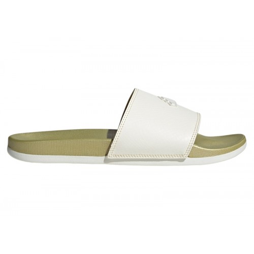 adidas Adilette Comfort Slides Core White Gold Metallic - мужская сетка размеров