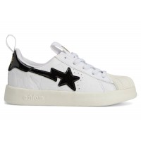 Подростковые кроссовки adidas Superstar 360 Bape White Black (GS)