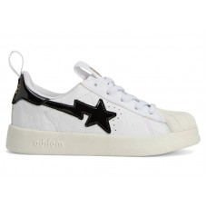 Подростковые кроссовки adidas Superstar 360 Bape White Black (GS)