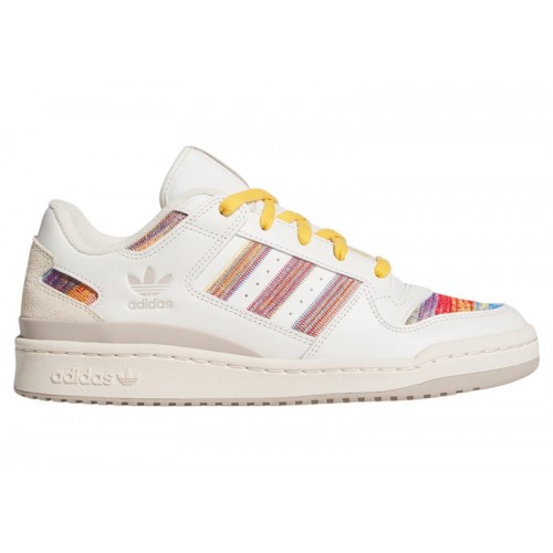 adidas Forum Low CL Cloud White Better Scarlet Blue Bird - мужская сетка размеров