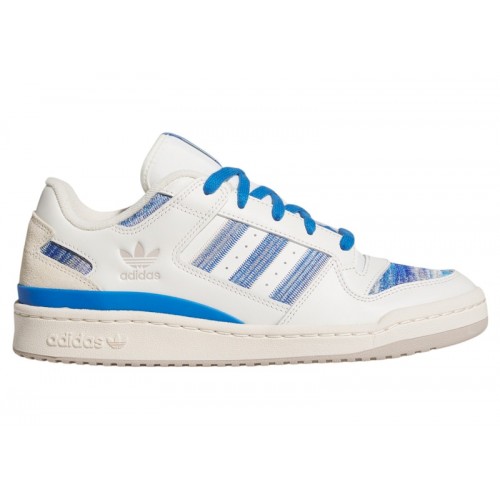 adidas Forum Low CL Cloud White Blue Bird Royal Blue - мужская сетка размеров