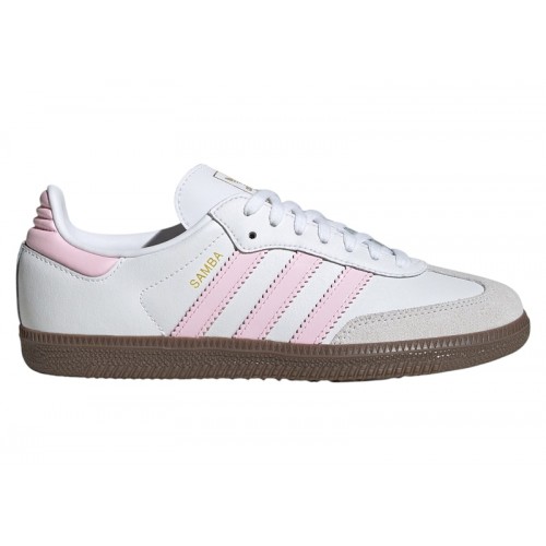 adidas Samba OG White Clear Pink Gum (GS) - подростковая сетка размеров