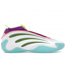 adidas Harden Vol 9 Jalen Williams White Lucid Lime Pink