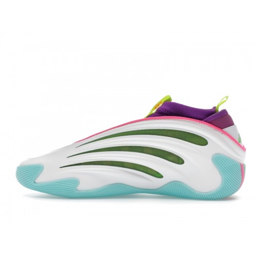 Jalen Williams x adidas Harden Vol 9 White Lucid Lime Pink - мужская сетка размеров