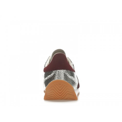Кроссы adidas Country OG Silver Metallic Maroon (W) - женская сетка размеров