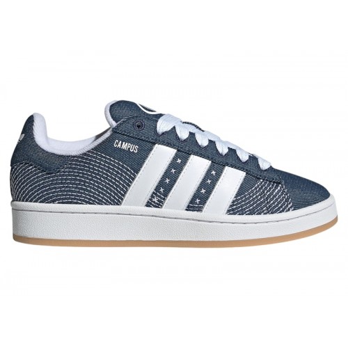 adidas Campus 00s Camp Blue Dark Blue Cloud White (W) - женская сетка размеров