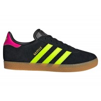 Подростковые adidas Gazelle Black Signal Green Shock Pink (GS)