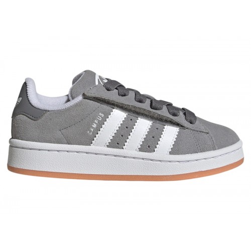 adidas Campus 00s Comfort Closure Camp Grey Three Cloud White (PS) - детская сетка размеров