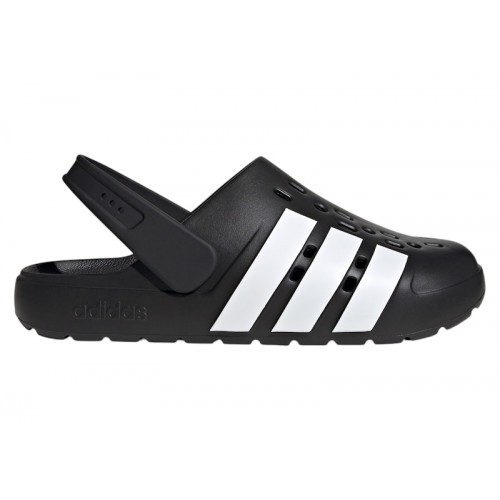 adidas Adilette Clog 2.0 Core Black Cloud White - мужская сетка размеров