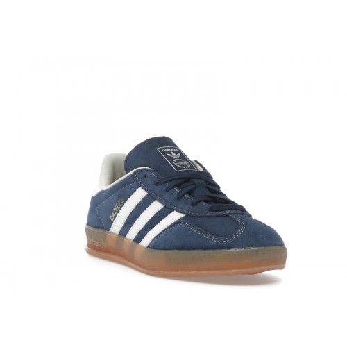 adidas Gazelle Indoor Night Indigo Off White Gold Metallic - мужская сетка размеров