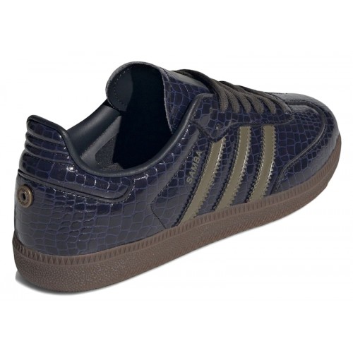 adidas Samba Snakeskin Boot Navy Olive (W) - женская сетка размеров